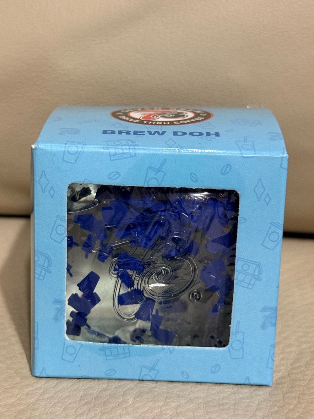 NEW 7 Brew Brew Dow Blue Squishy Fidget Stress Cube
